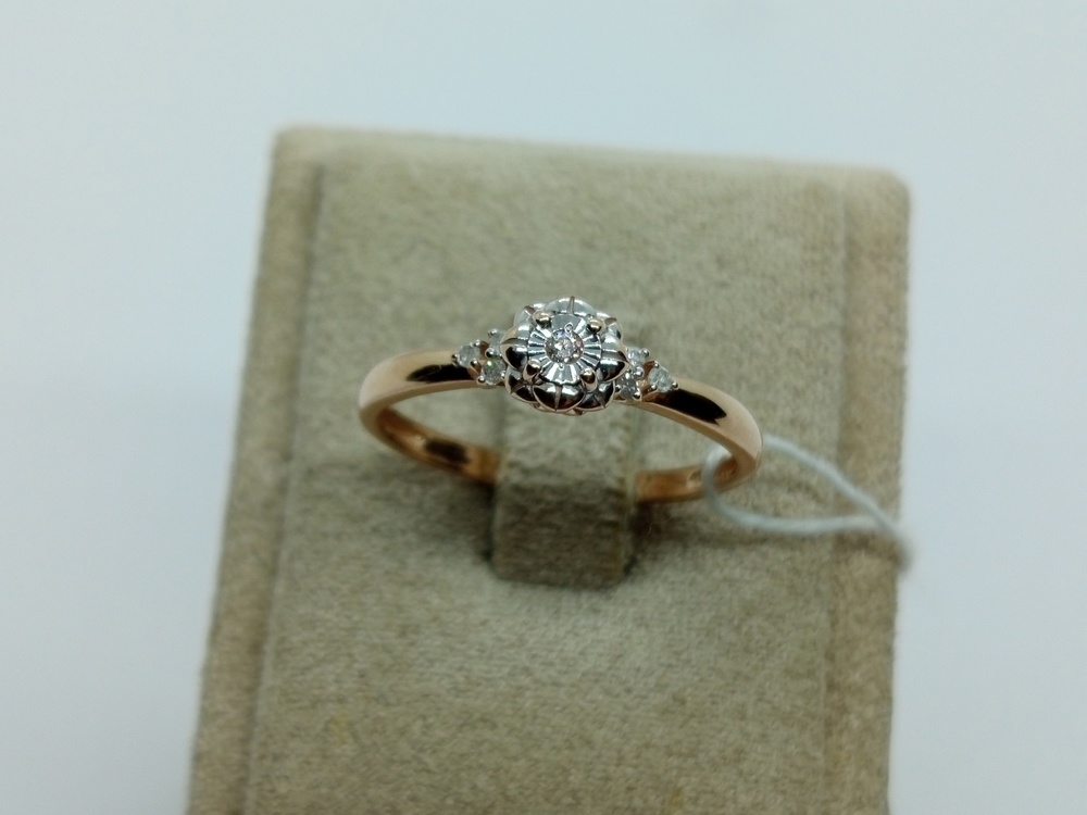 КОЛЬЦО БРИЛЛИАНТ Au 585