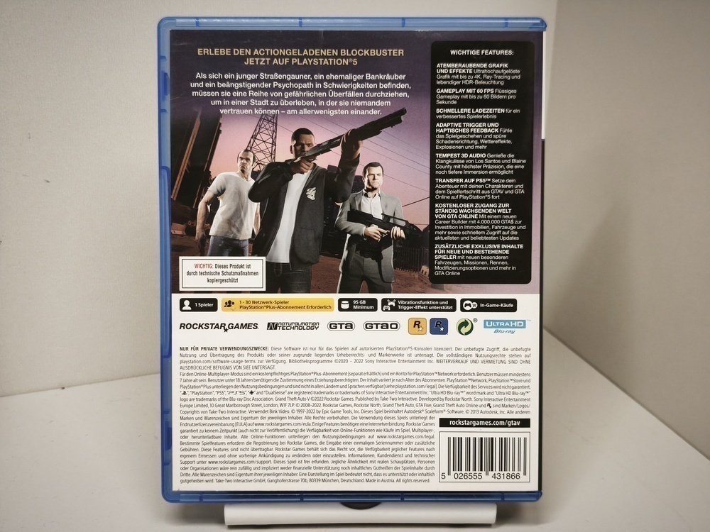 Игра Playstation 5 GTA 5