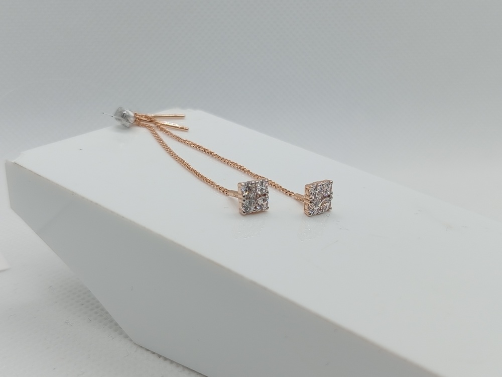 01-218608 СЕРЬГИ С КАМНЯМИ (Au 585)