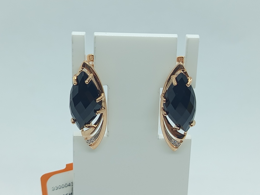 СКМИ585 СЕРЬГИ С КАМНЯМИ (Au 585)