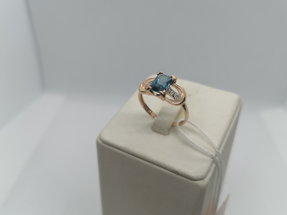 КОЛКМИ585 КОЛЬЦО С КАМНЯМИ (Au 585)