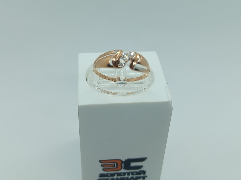 КОЛКМ585 КОЛЬЦО С КАМНЕМ (Au 585)