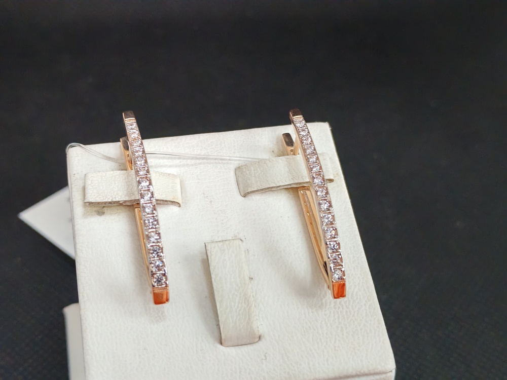 СЕРЬГИ С КАМНЯМИ (Au 585)