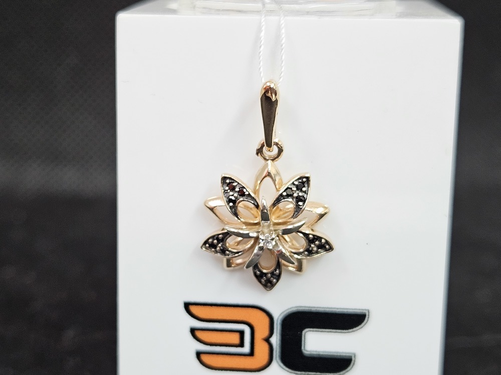 ПОДКМИ585 ПОДВЕСКА С КАМНЯМИ (Au 585)