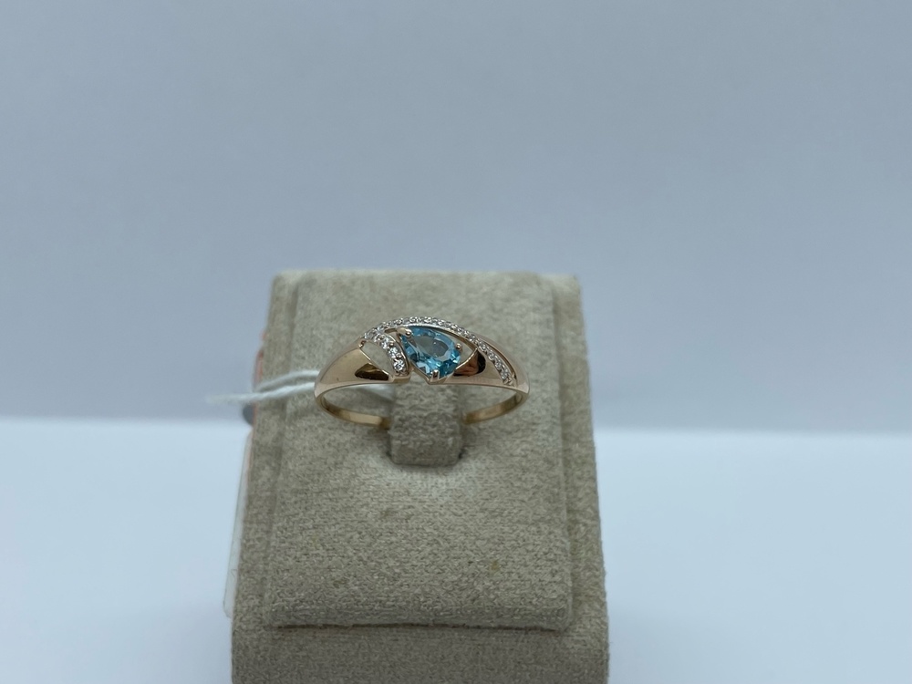 КОЛЬЦО С КАМНЯМИ (Au 585)