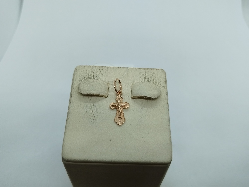 ПОДВЕСКА КРЕСТ без камня (Au 585)
