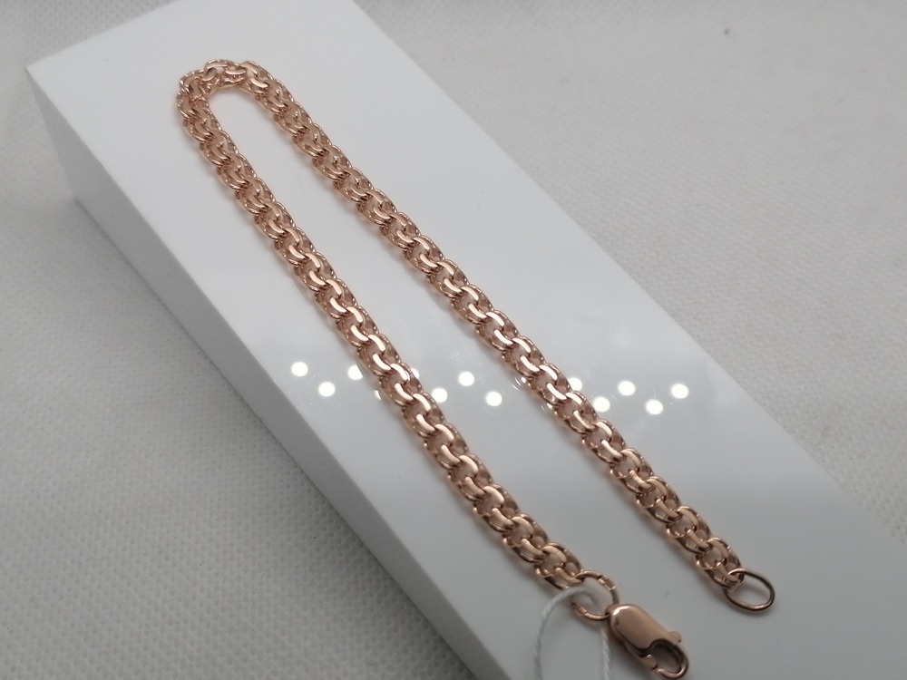 БЛБ585 БРАСЛЕТ ПОЛНОВЕСНЫЙ Бисмарк (Au 585)