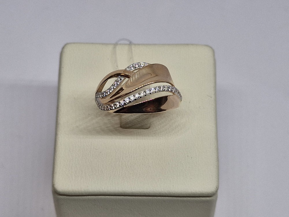 КОЛЬЦО С КАМНЯМИ (Au 585)