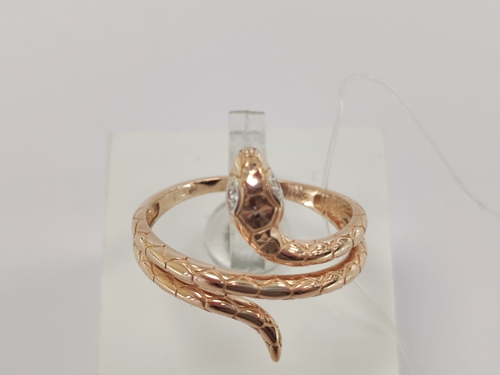 КОЛЬЦО С КАМНЯМИ (Au 585)