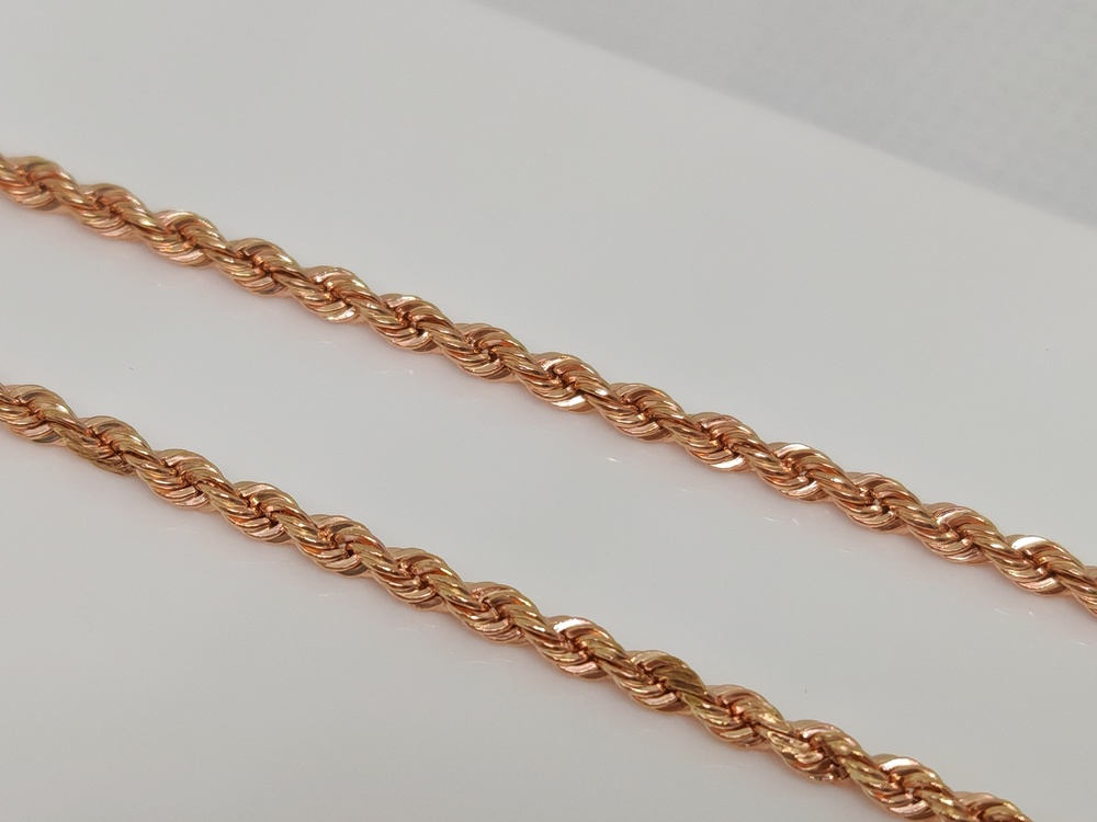 ЦЕПЬ ПУСТОТЕЛАЯ Веревка (Au 585)