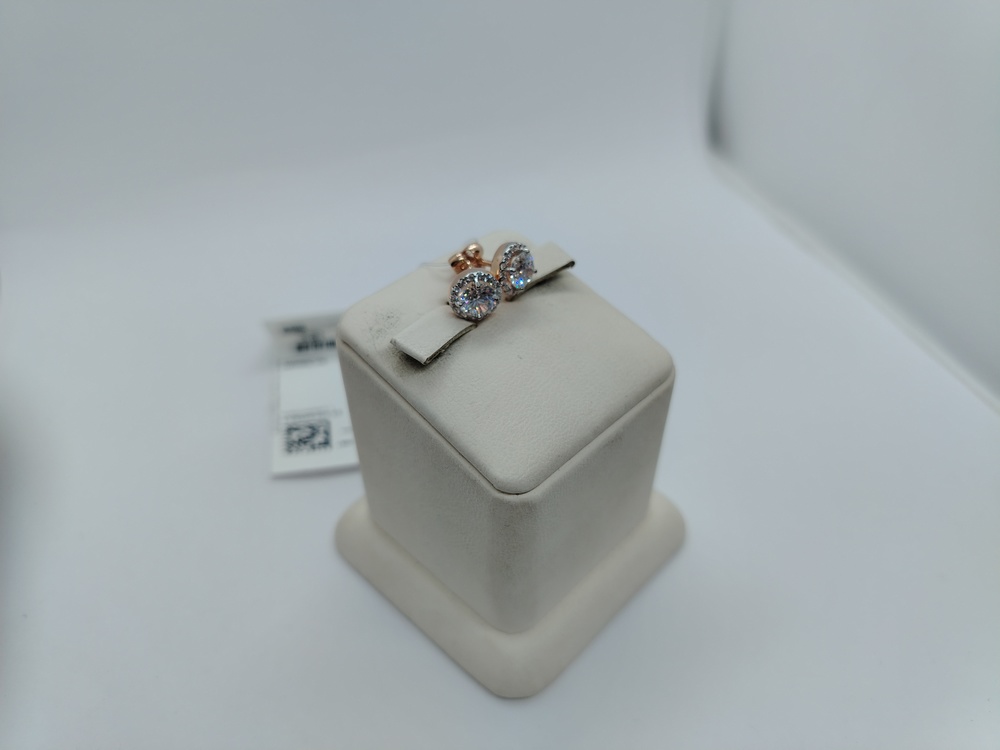 СЕРЬГИ ПУСЕТЫ с камнями (Au 585)