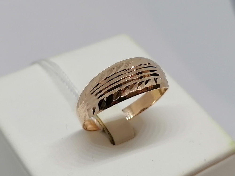 А 012617 КОЛЬЦО БЕЗ КАМНЯ (Au 585)