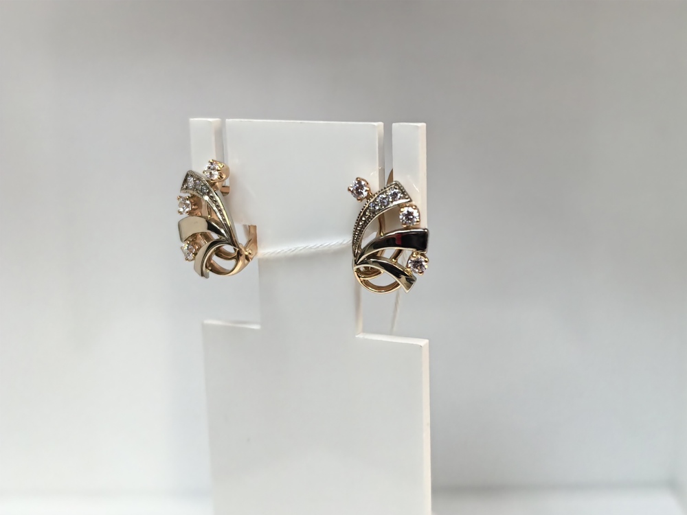 СЕРЬГИ С КАМНЯМИ (Au 585)