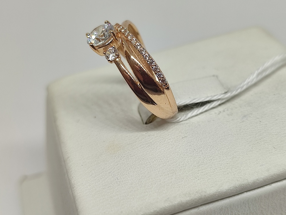 КОЛКМИ585 КОЛЬЦО С КАМНЯМИ (Au 585)