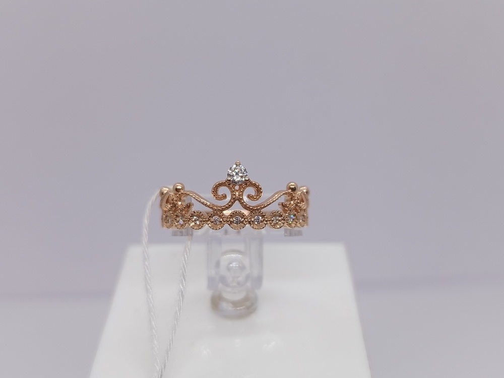 КОЛЬЦО С КАМНЯМИ (Au 585)