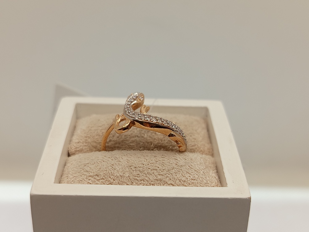 КОЛЬЦО С КАМНЯМИ (Au 585)