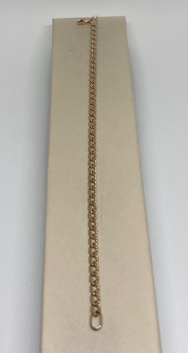 БРАСЛЕТ ПОЛНОВЕСНЫЙ Ромб двойной Au 585