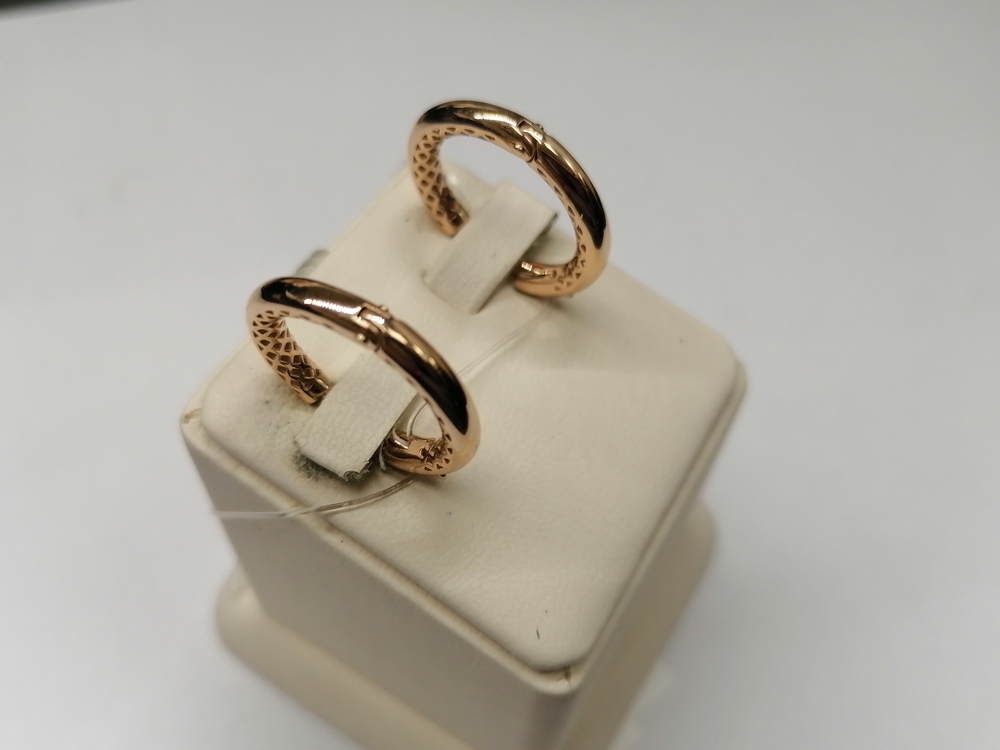 СЕРЬГИ БЕЗ КАМНЯ (Au 585)