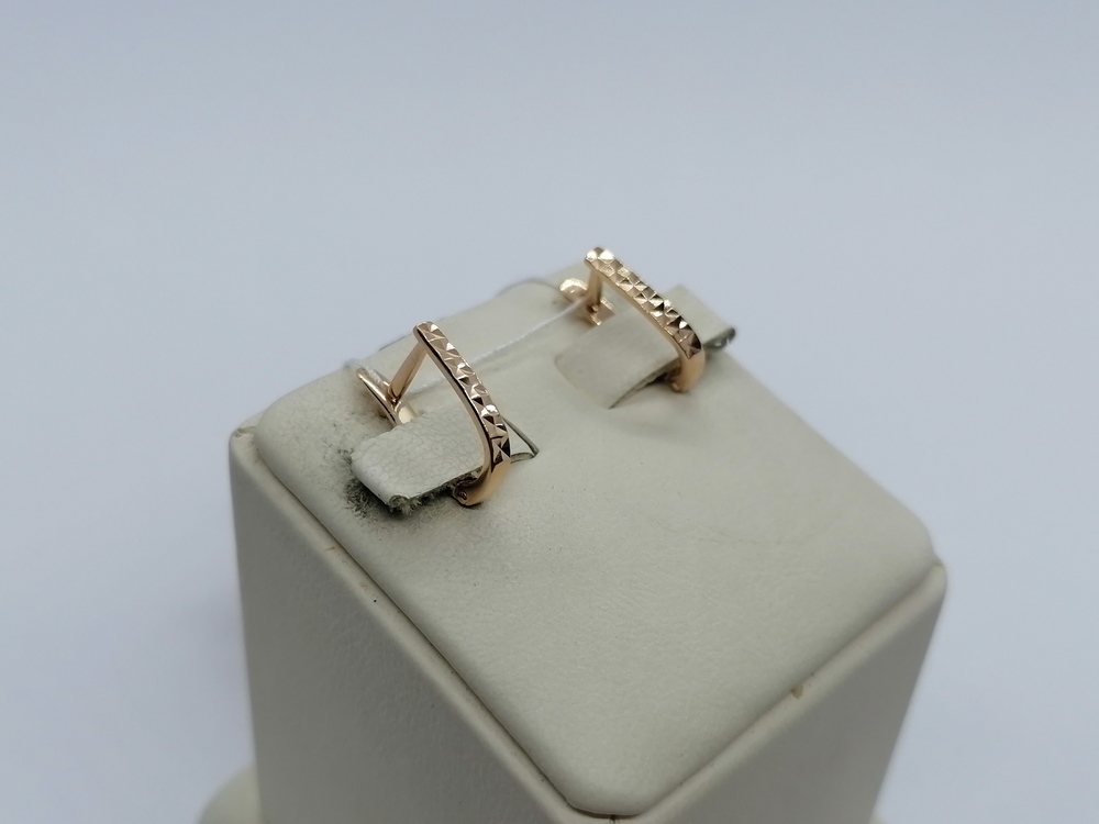 СЕРЬГИ БЕЗ КАМНЯ (Au 585)