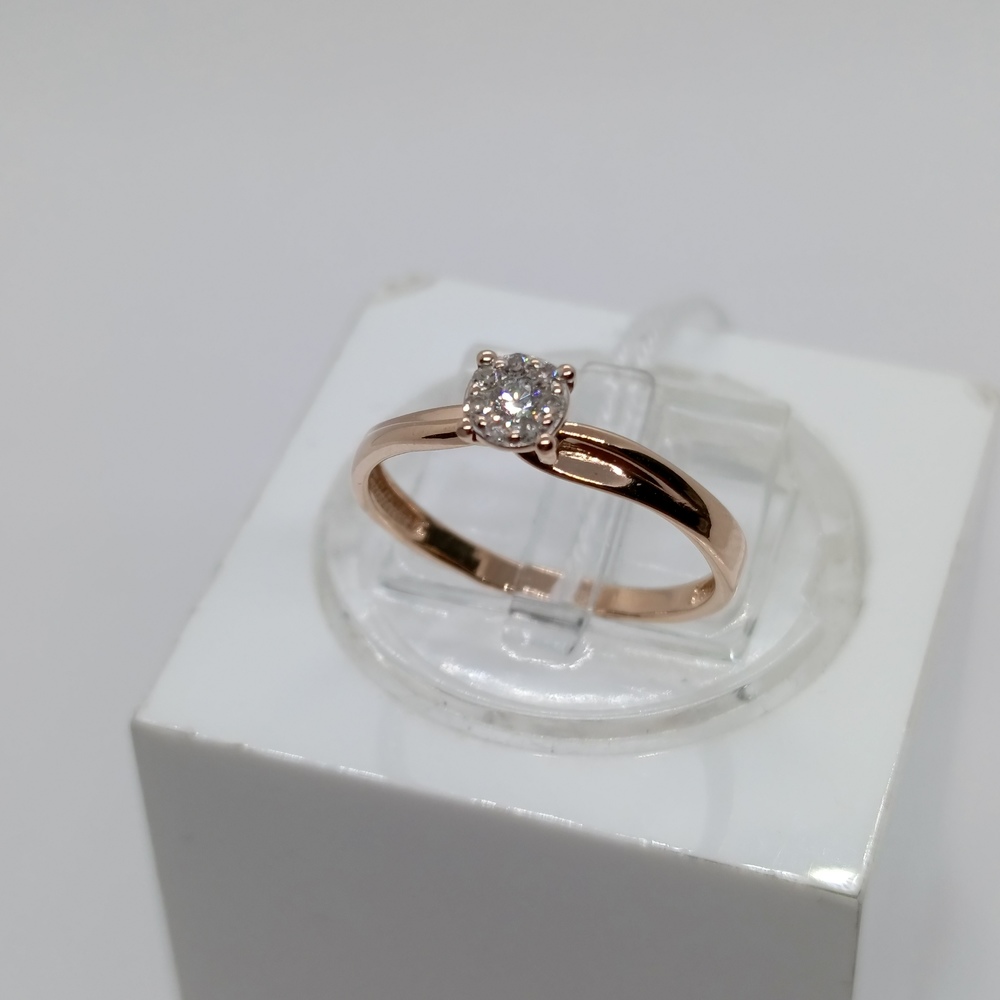 КОЛЬЦО БРИЛЛИАНТ Au 585