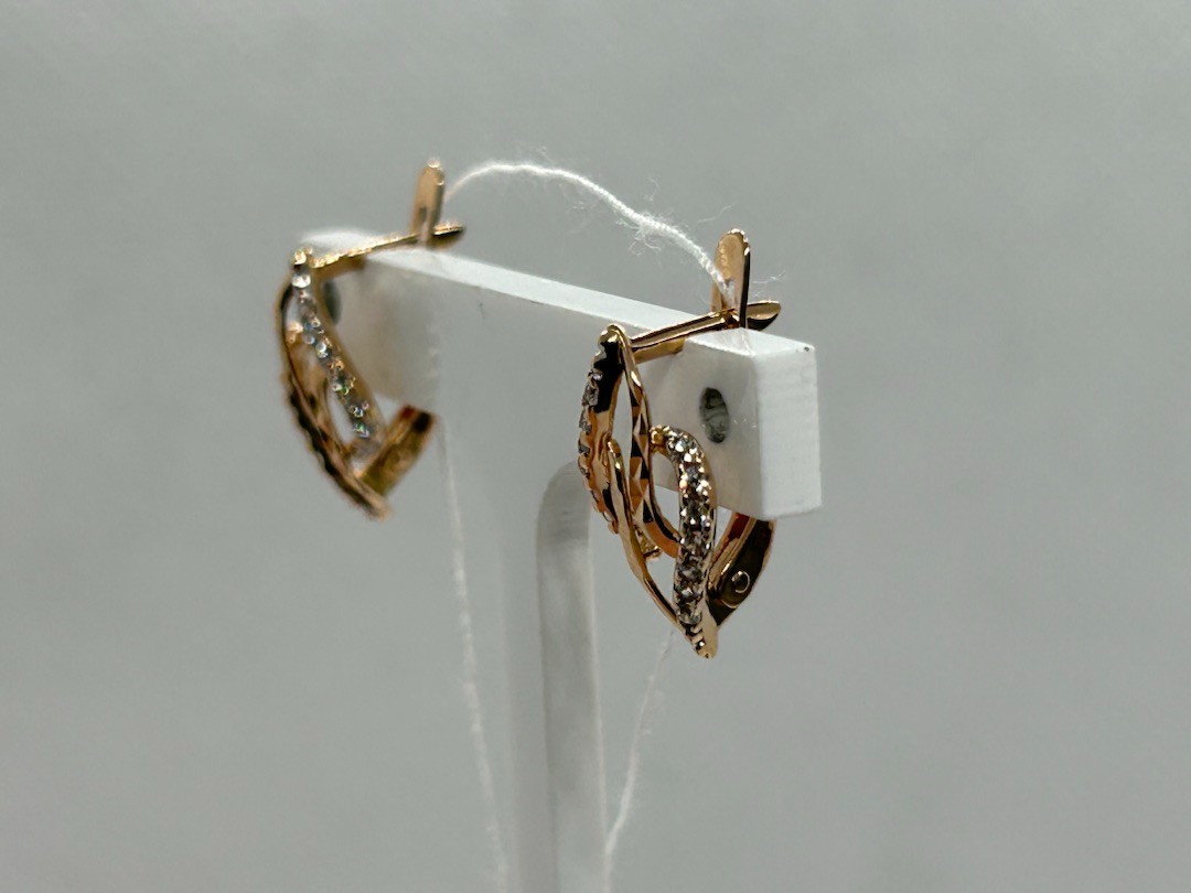 СЕРЬГИ С КАМНЯМИ (Au 585)