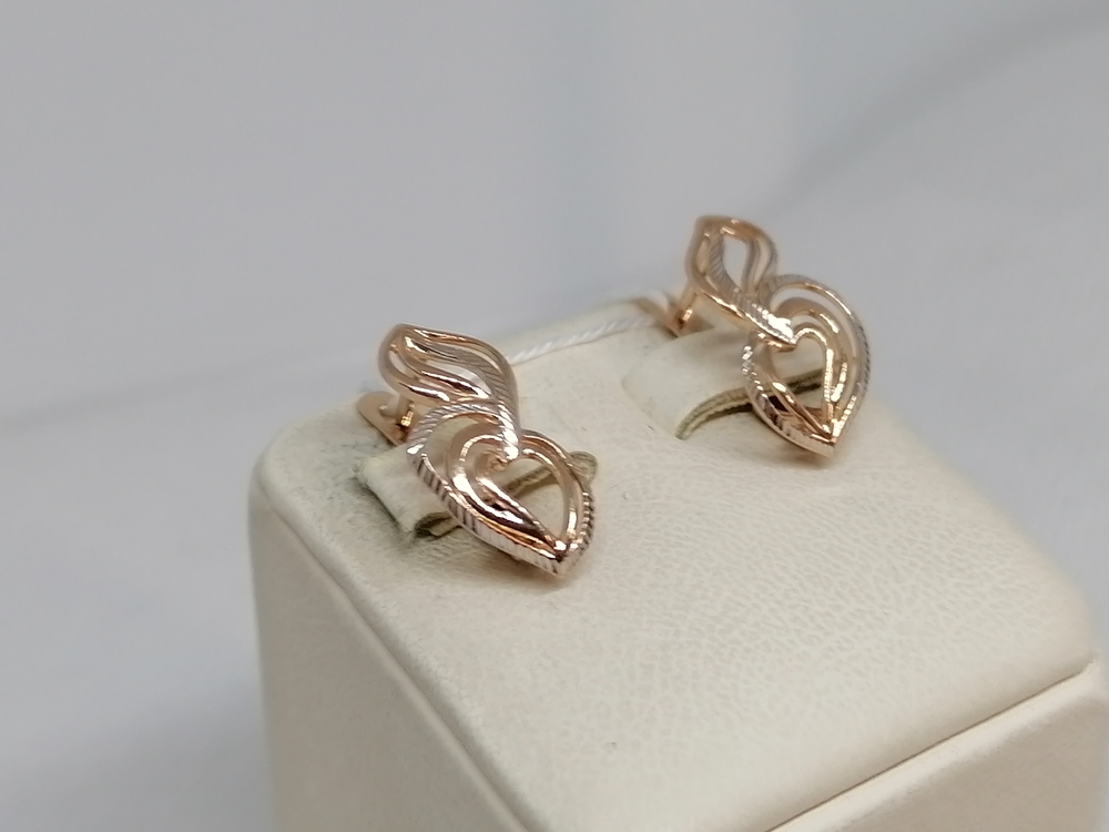 СЕРЬГИ БЕЗ КАМНЯ (Au 585)