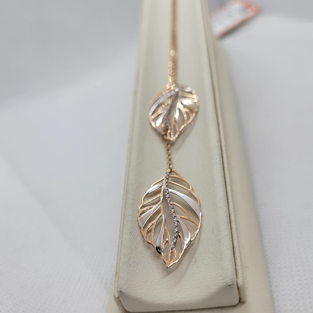 КОЛЬЕ С КАМНЯМИ Au 585