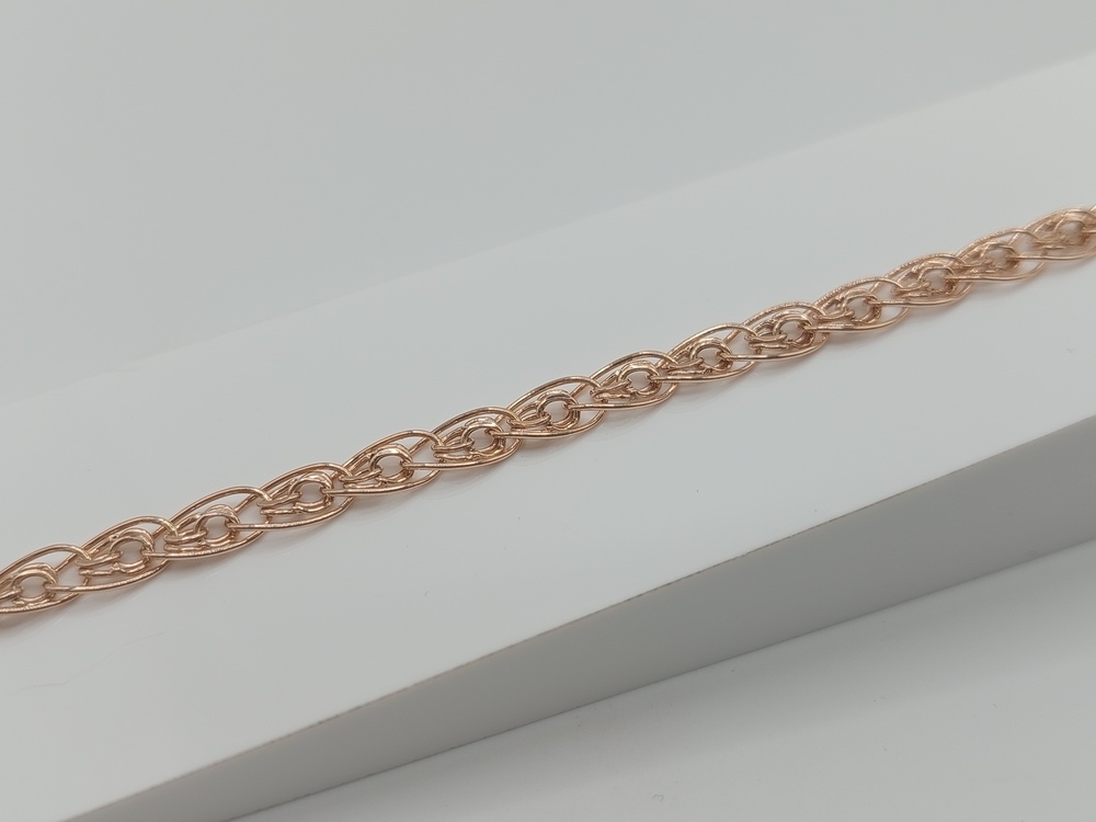 БРАСЛЕТ ПУСТОТЕЛЫЙ Нона-бисмарк (Au 585)