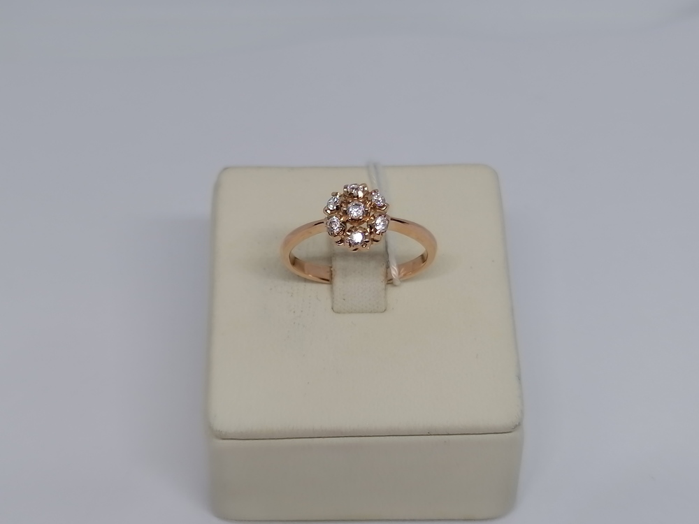 КОЛКМИ585 КОЛЬЦО С КАМНЯМИ (Au 585)