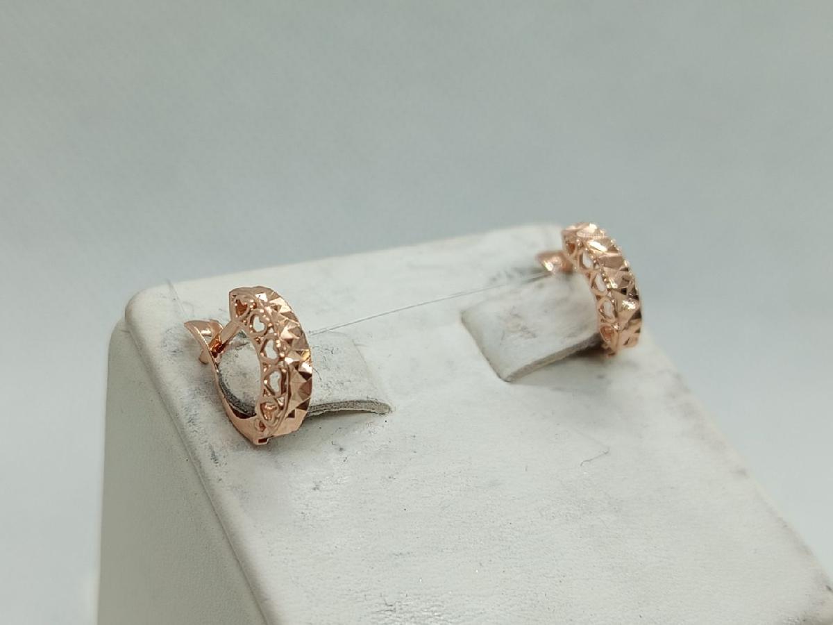 СЕРЬГИ БЕЗ КАМНЯ (Au 585)