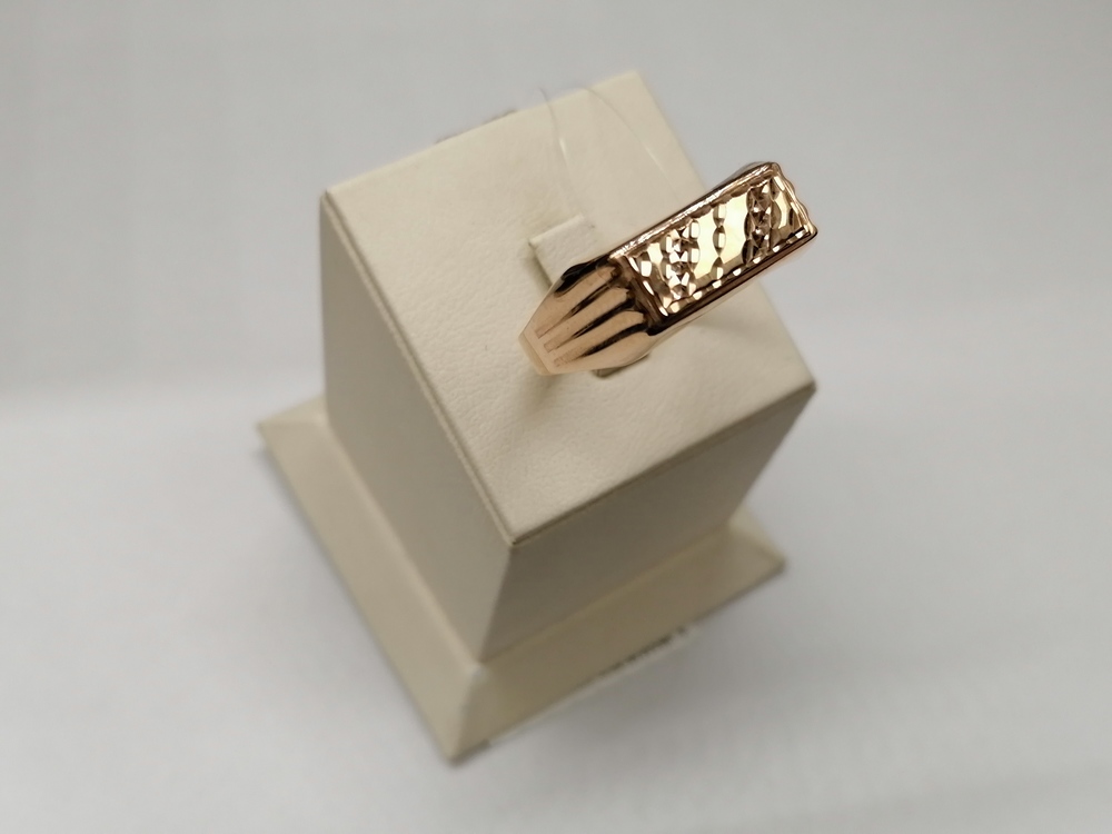 040078 КОЛЬЦО ПЕЧАТКА без камня (Au 585)