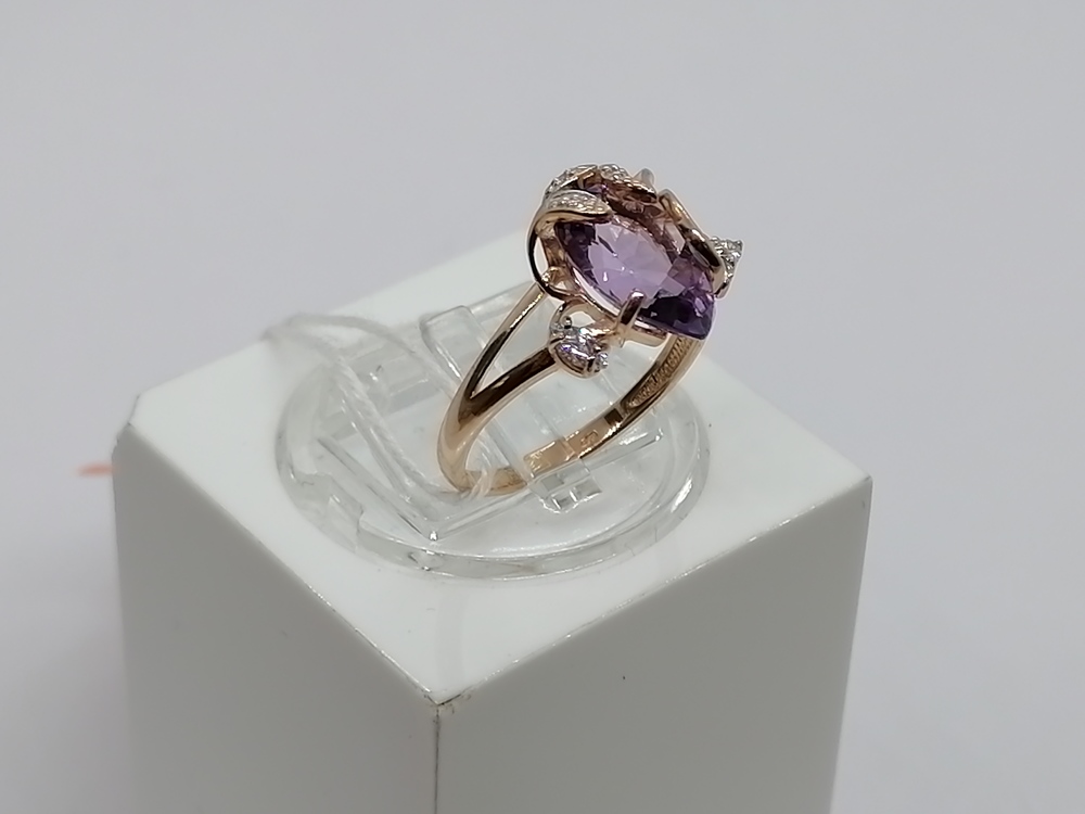 КОЛКМИ585 КОЛЬЦО С КАМНЯМИ (Au 585)