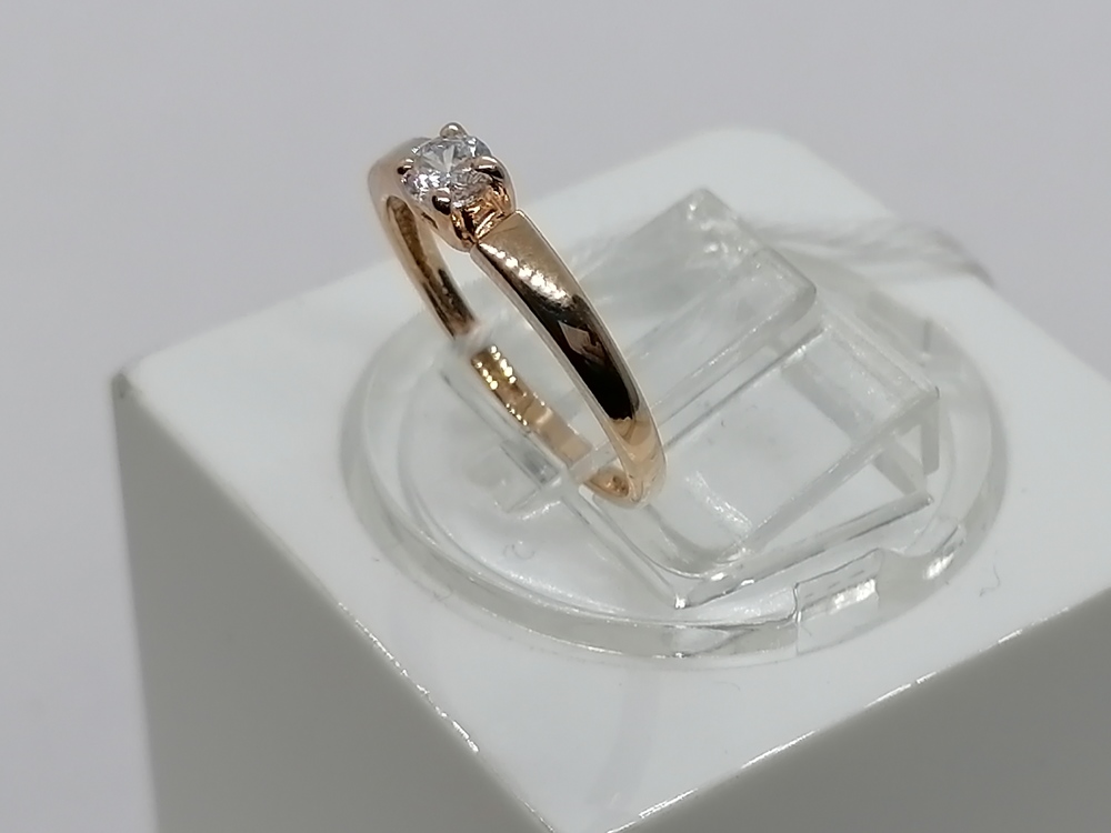 КОЛЬЦО С КАМНЕМ (Au 585)