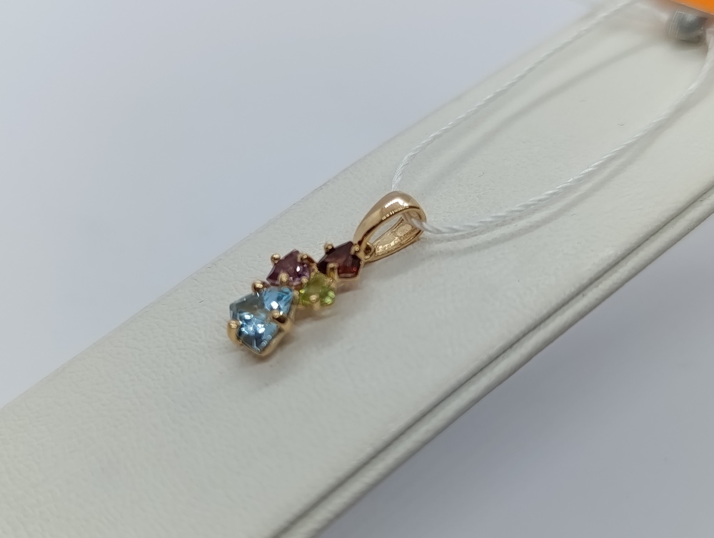 ПОДВЕСКА С КАМНЯМИ (Au 585)