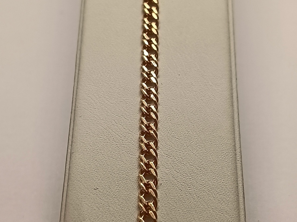 БРАСЛЕТ ПОЛНОВЕСНЫЙ Ромб двойной Au 585