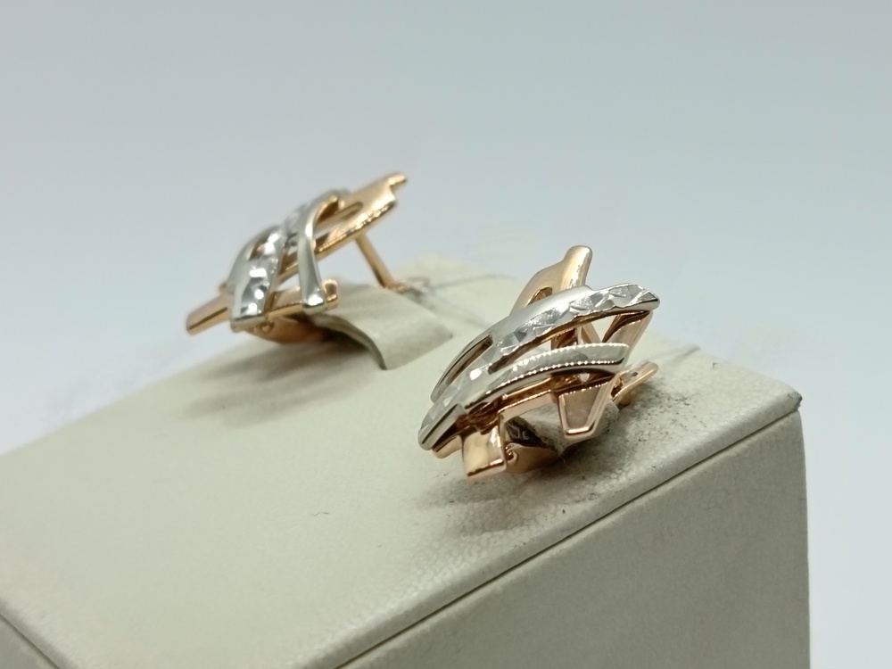 СЕРЬГИ БЕЗ КАМНЯ (Au 585)