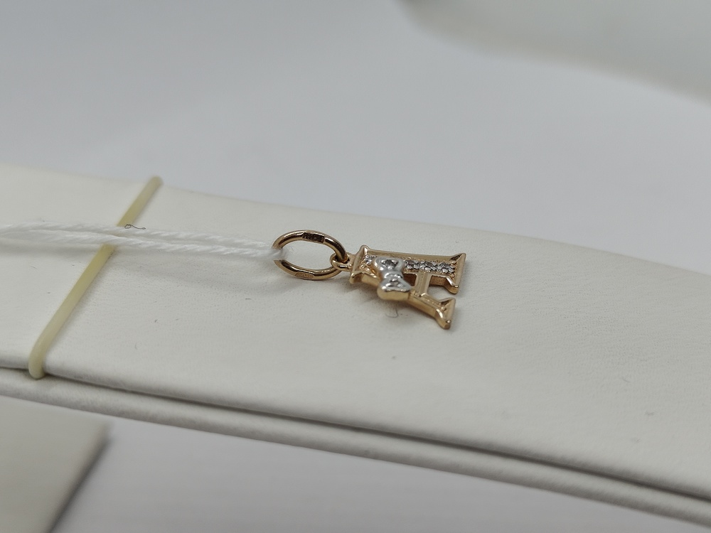 ПОДВЕСКА БУКВА А Au 585