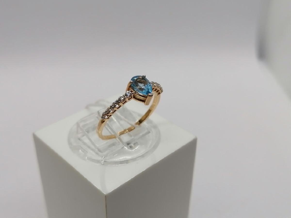 КОЛЬЦО С КАМНЯМИ (Au 585)