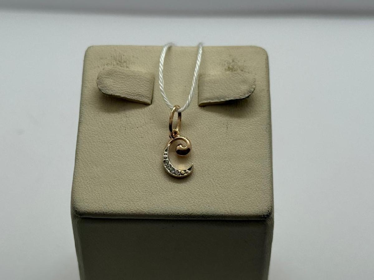 ПОДВЕСКА БУКВА С Au 585