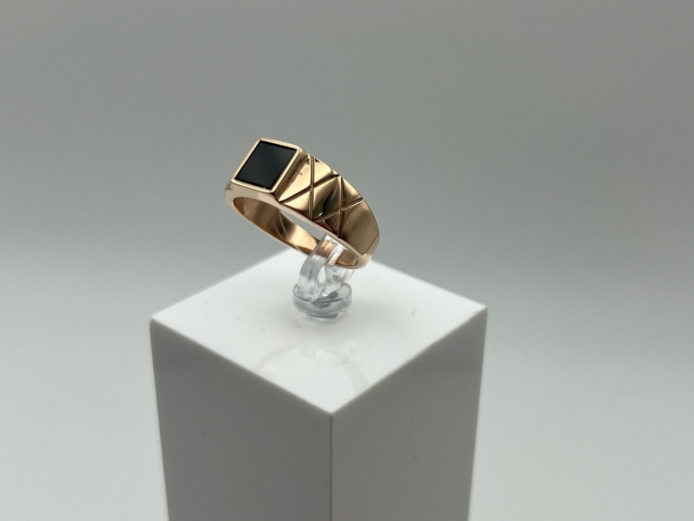 КОЛЬЦО ПЕЧАТКА с камнем (Au 585)