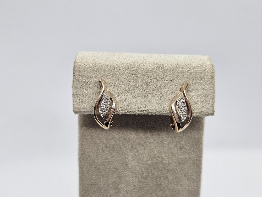 СКМИ585 СЕРЬГИ С КАМНЯМИ (Au 585)