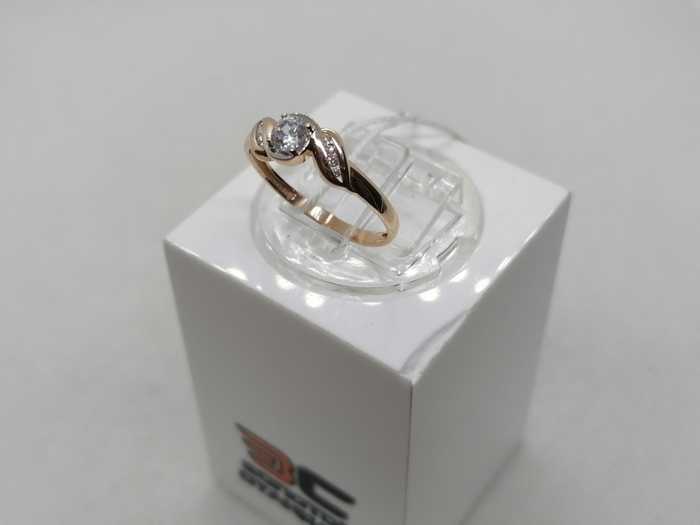 КОЛКМИ375 КОЛЬЦО С КАМНЯМИ (Au 375)