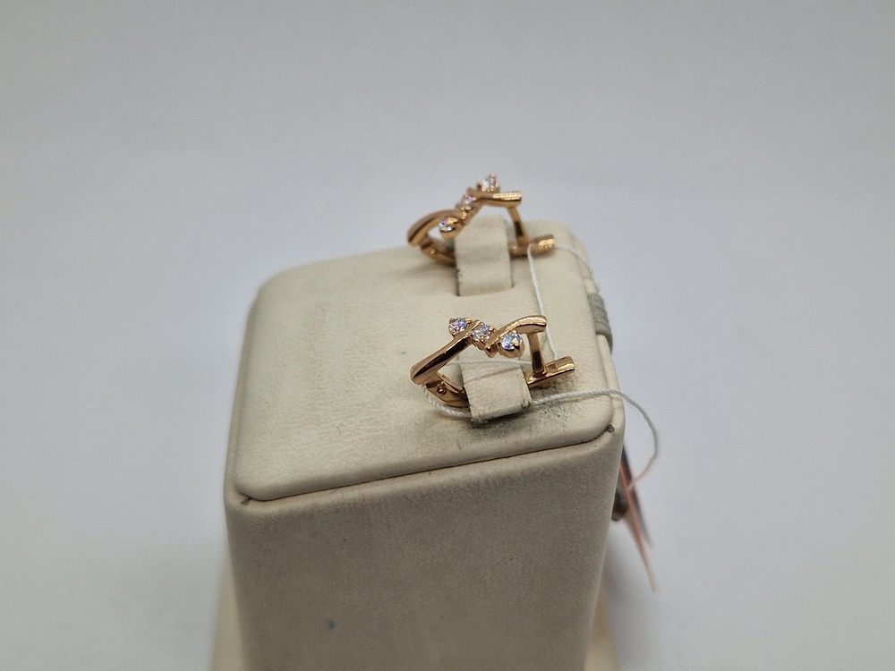 СКМИ585 СЕРЬГИ С КАМНЯМИ (Au 585)