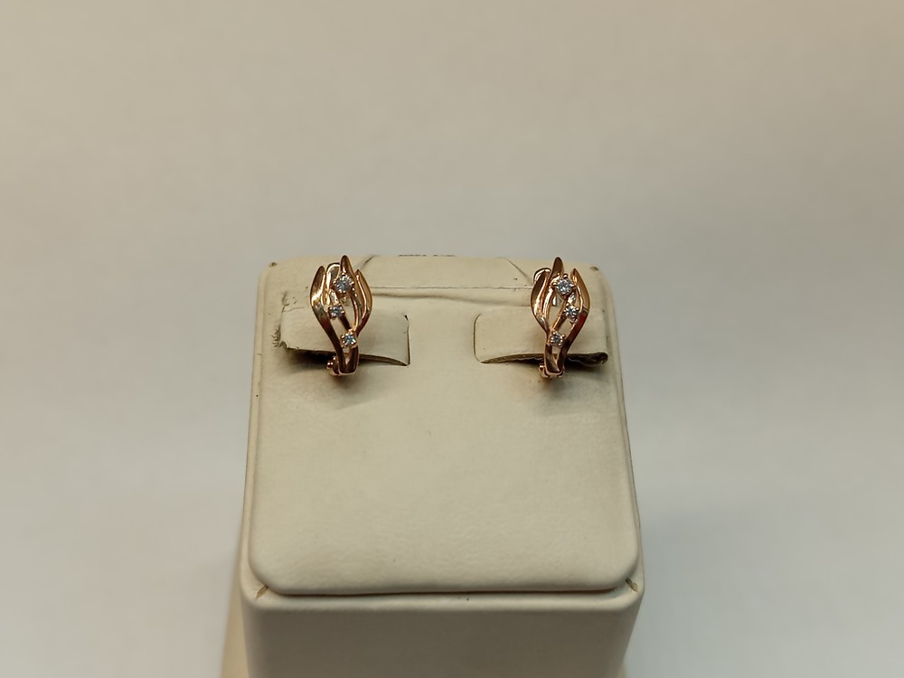 СЕРЬГИ С КАМНЯМИ (Au 585)