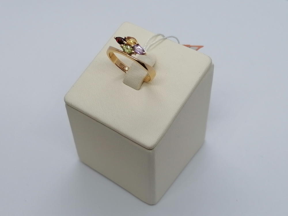 КОЛКМИ585 КОЛЬЦО С КАМНЯМИ (Au 585)