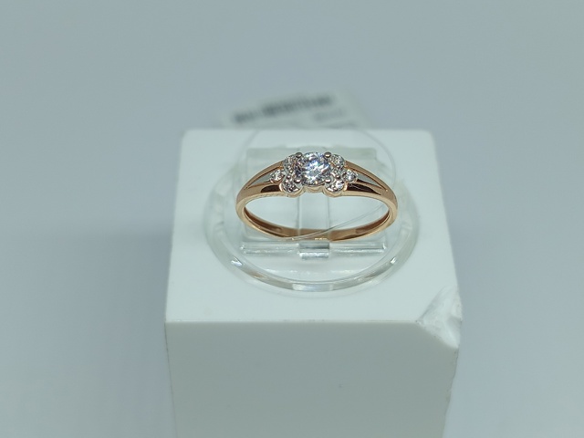 КОЛЬЦО С КАМНЯМИ (Au 585)