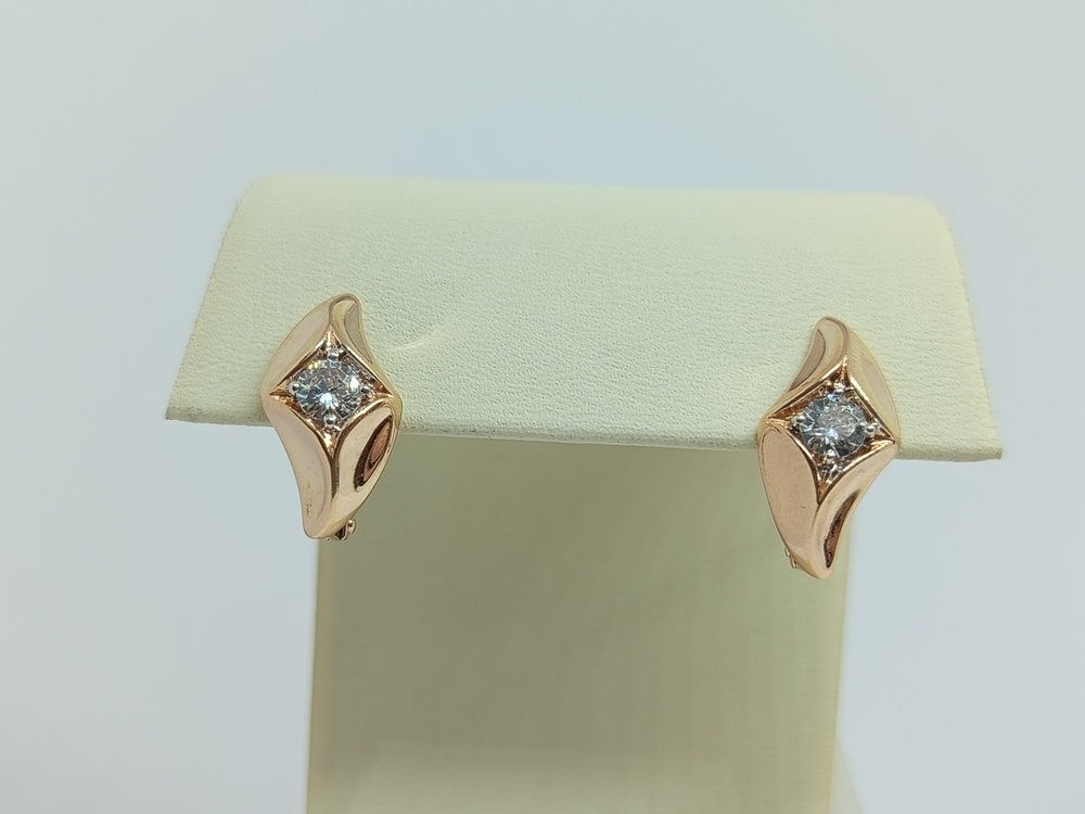 СЕРЬГИ С КАМНЕМ (Au 585)