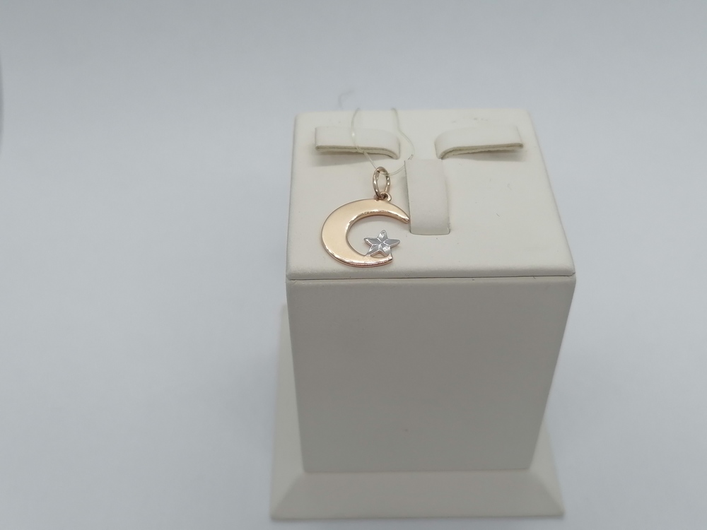 ПОДВЕСКА ПОЛУМЕСЯЦ без камня (Au 585)