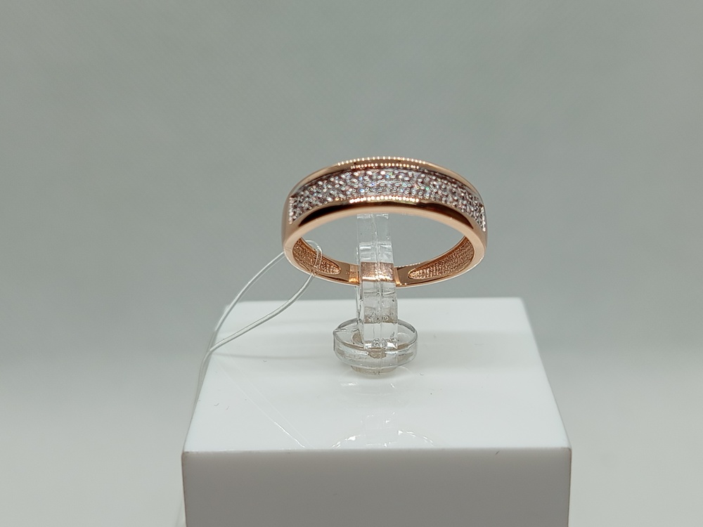 КОЛЬЦО С КАМНЯМИ (Au 585)