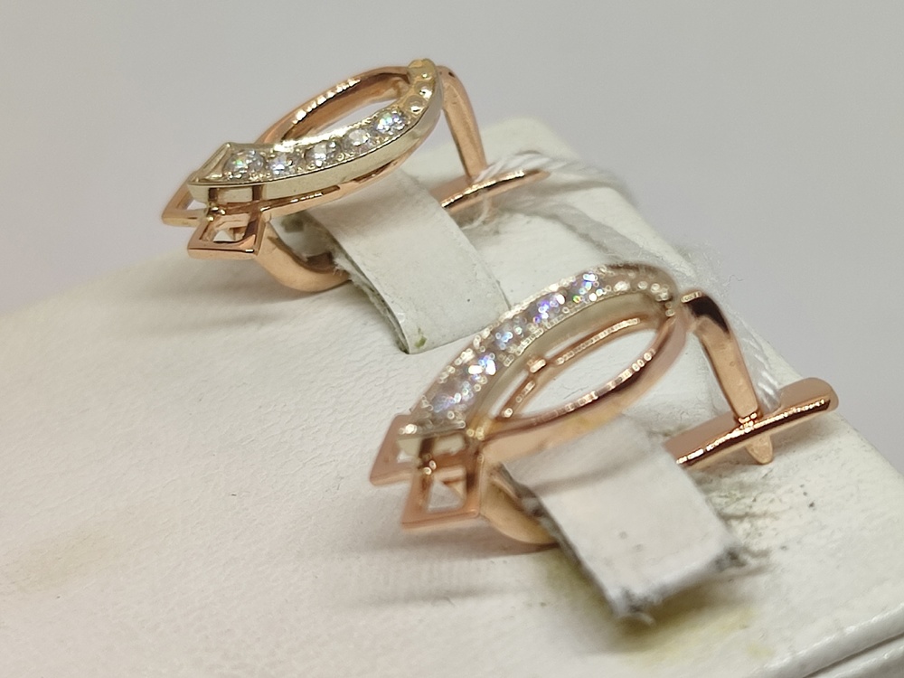 СЕРЬГИ С КАМНЯМИ (Au 585)